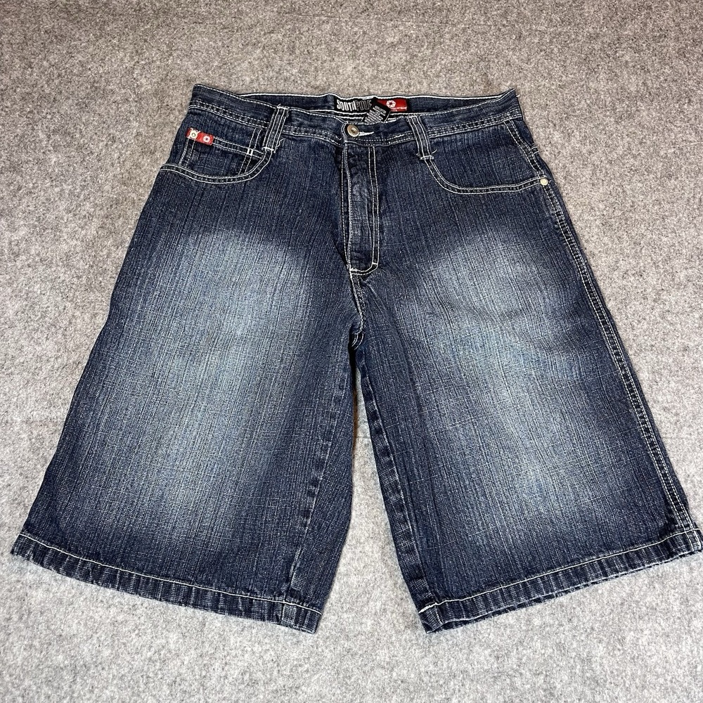 Southpole Shorts Men's Size 30 Blue Denim Baggy Y2K 90s Hip Hop